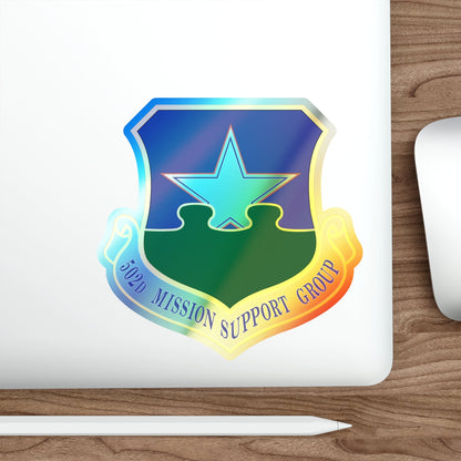 502d Mission Support Group (U.S. Air Force) Holographic STICKER Die-Cut Vinyl Decal-The Sticker Space