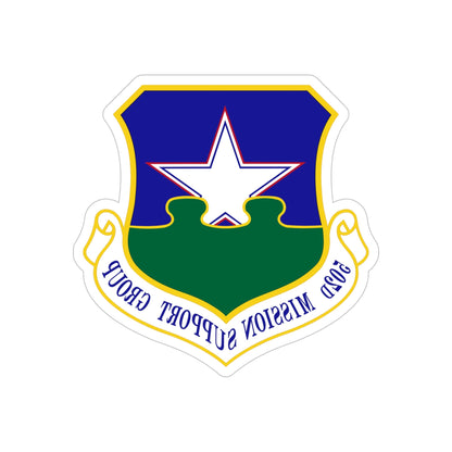 502d Mission Support Group (U.S. Air Force) REVERSE PRINT Transparent STICKER-5" × 5"-The Sticker Space