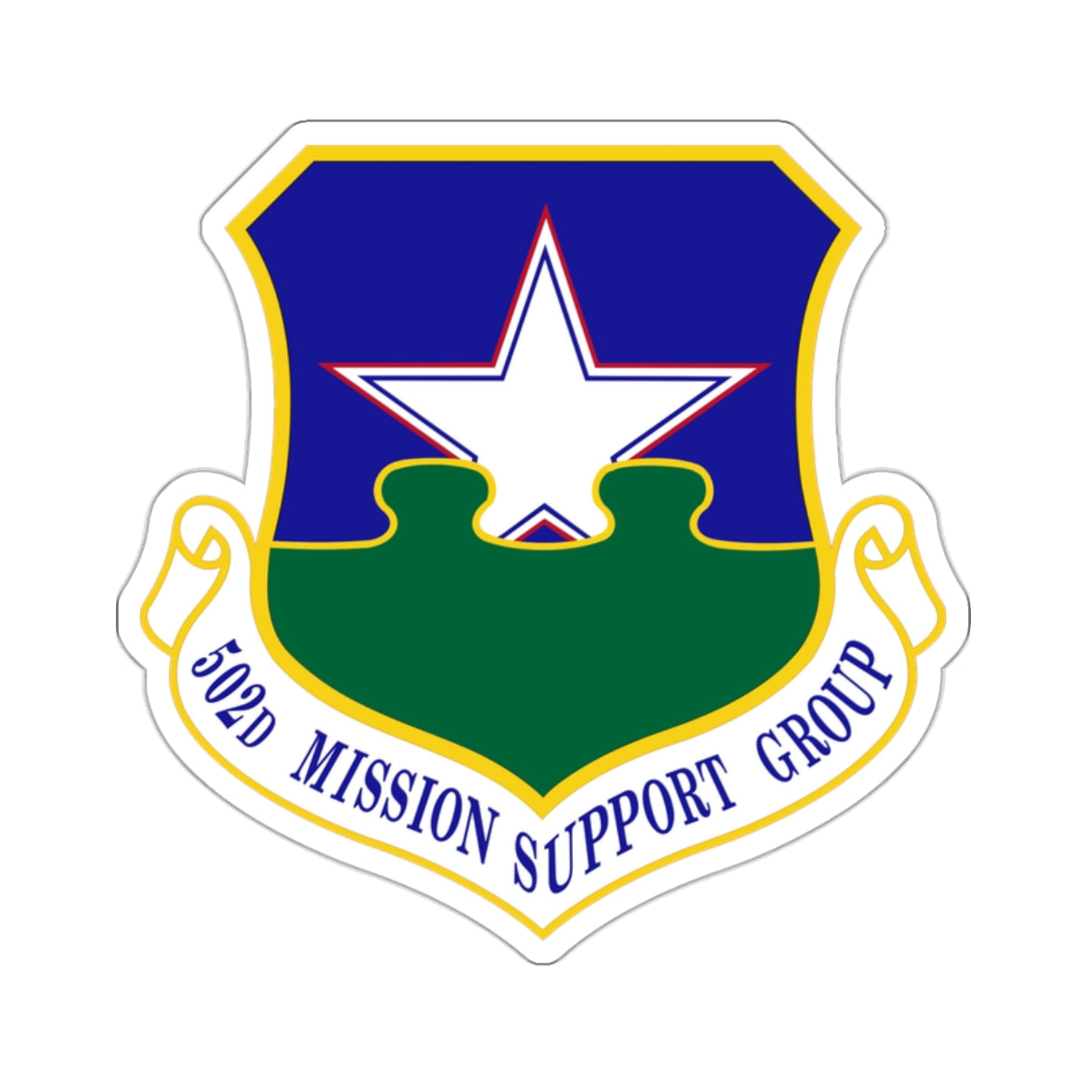 502d Mission Support Group (U.S. Air Force) STICKER Vinyl Die-Cut Decal-White-The Sticker Space