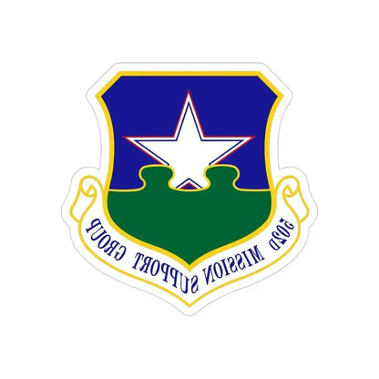 502d Mission Support Group (U.S. Air Force) REVERSE PRINT Transparent Die-Cut STICKER 5 Inch Die-Cut Transparent - The Sticker Space