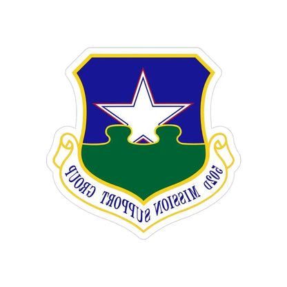 502d Mission Support Group (U.S. Air Force) REVERSE PRINT Transparent Die-Cut STICKER - The Sticker Space