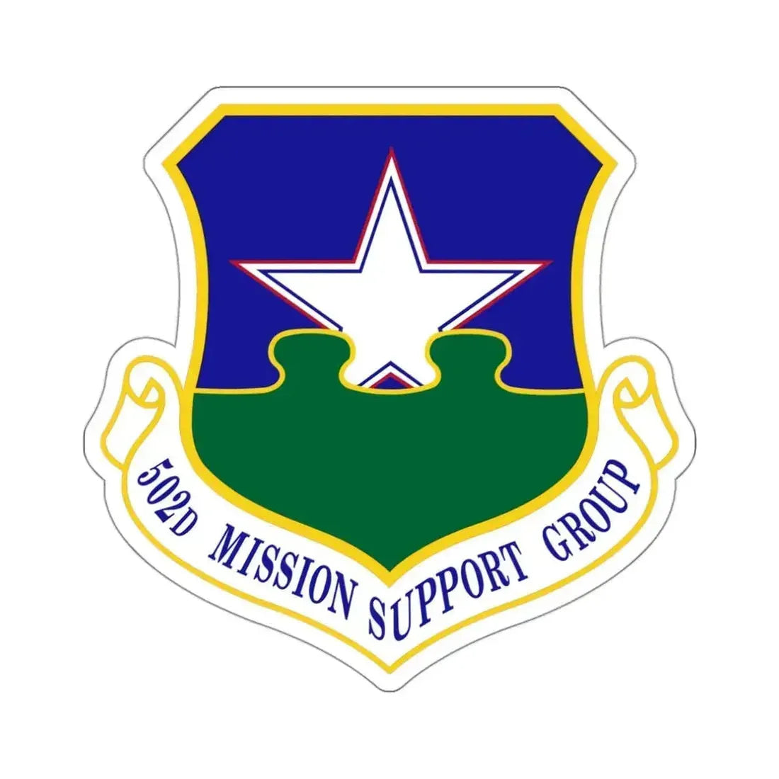 502d Mission Support Group (U.S. Air Force) STICKER Vinyl Die-Cut Decal 3 Inch - The Sticker Space
