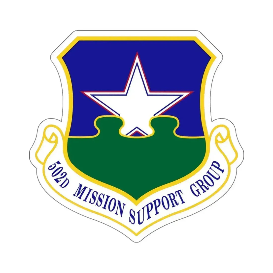 502d Mission Support Group (U.S. Air Force) STICKER Vinyl Die-Cut Decal 4 Inch - The Sticker Space