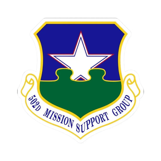 502d Mission Support Group (U.S. Air Force) STICKER Vinyl Kiss-Cut Decal 2 Inch White - The Sticker Space