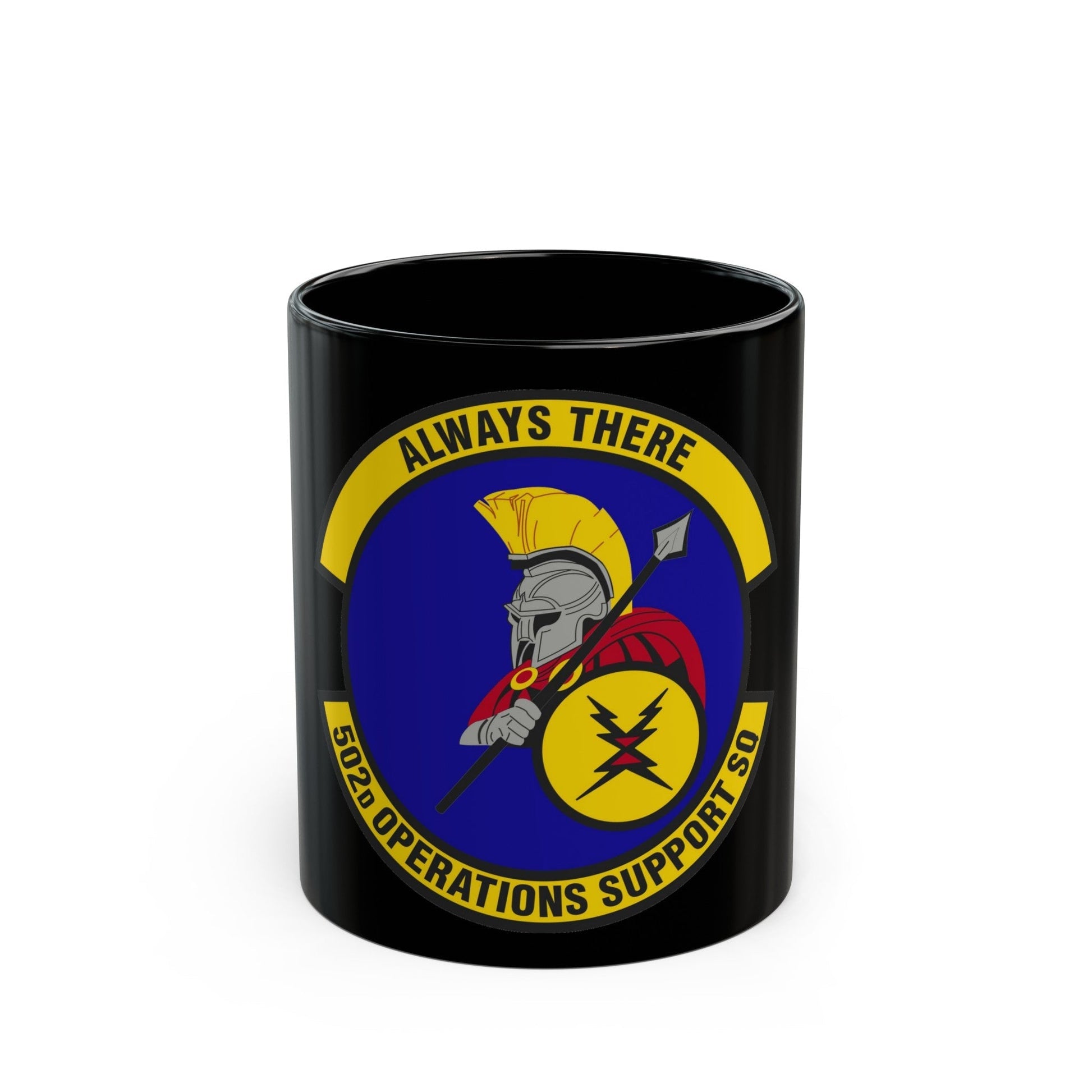 502d Operations Support Squadron (U.S. Air Force) Black Coffee Mug-11oz-The Sticker Space