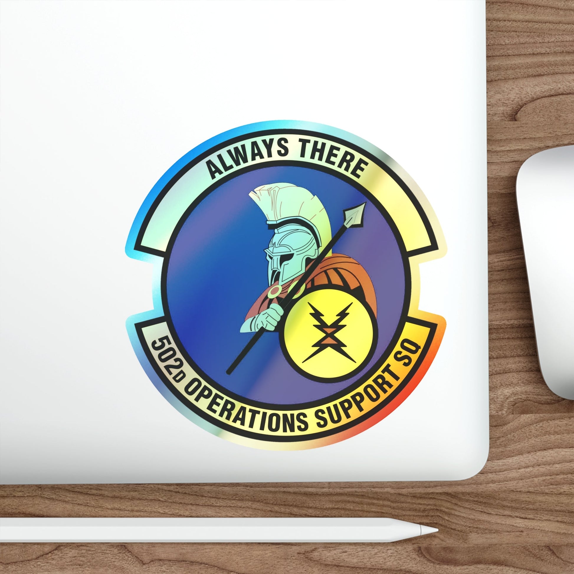 502d Operations Support Squadron (U.S. Air Force) Holographic STICKER Die-Cut Vinyl Decal-The Sticker Space