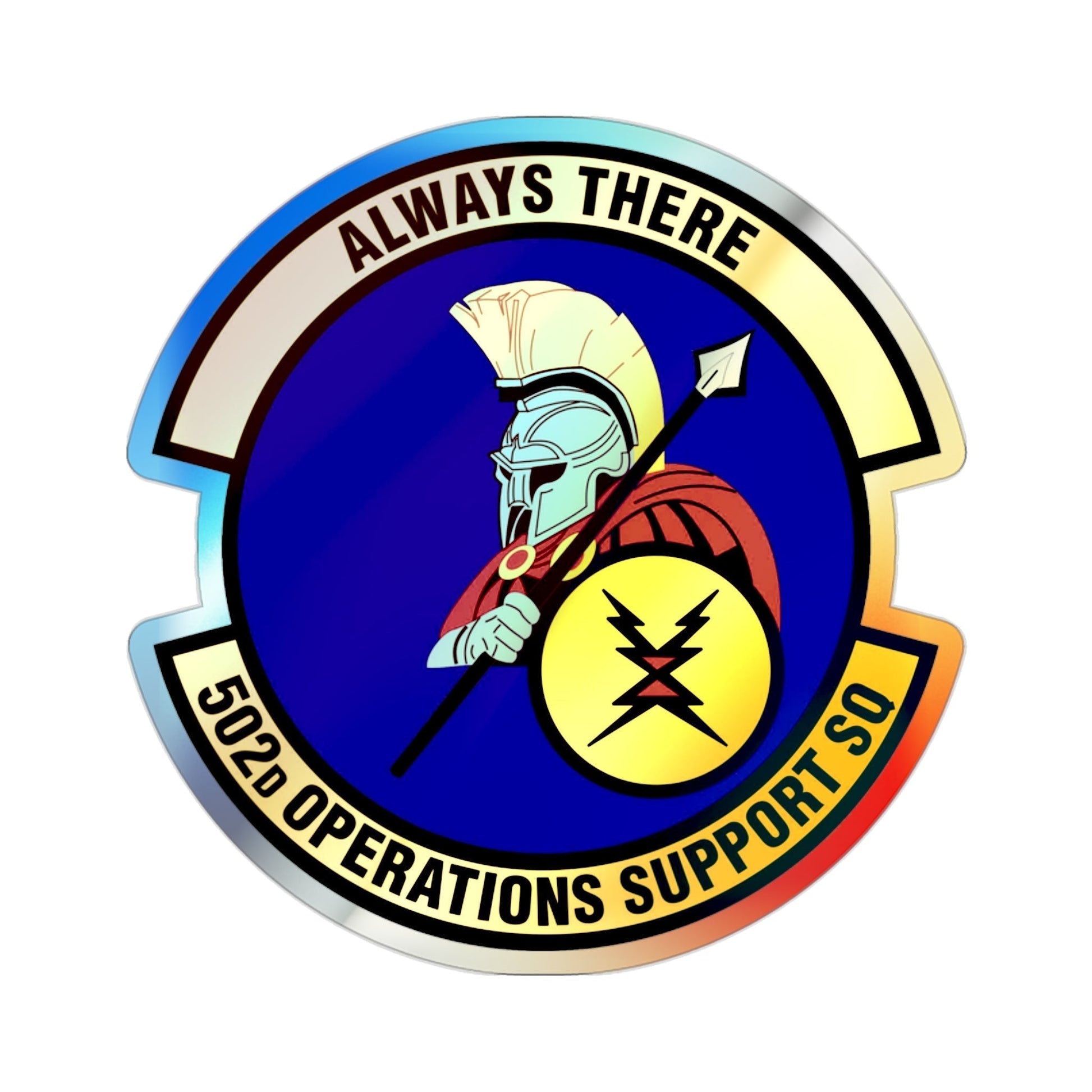 502d Operations Support Squadron (U.S. Air Force) Holographic STICKER Die-Cut Vinyl Decal-2 Inch-The Sticker Space