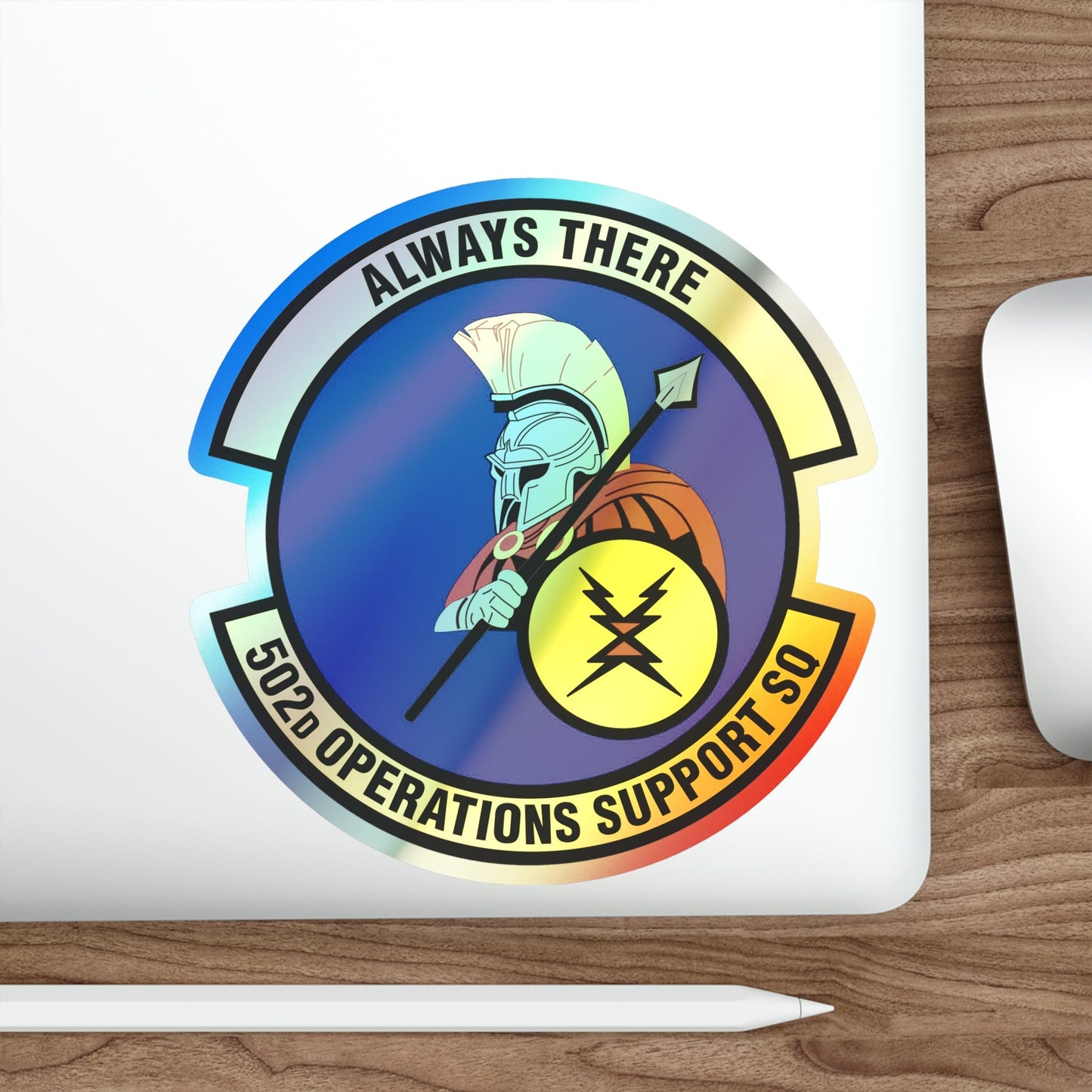 502d Operations Support Squadron (U.S. Air Force) Holographic STICKER Die-Cut Vinyl Decal-The Sticker Space