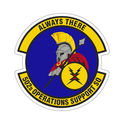 502d Operations Support Squadron (U.S. Air Force) STICKER Vinyl Die-Cut Decal-White-The Sticker Space