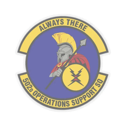 502d Operations Support Squadron (U.S. Air Force) STICKER Vinyl Kiss-Cut Decal 2 Inch Transparent - The Sticker Space
