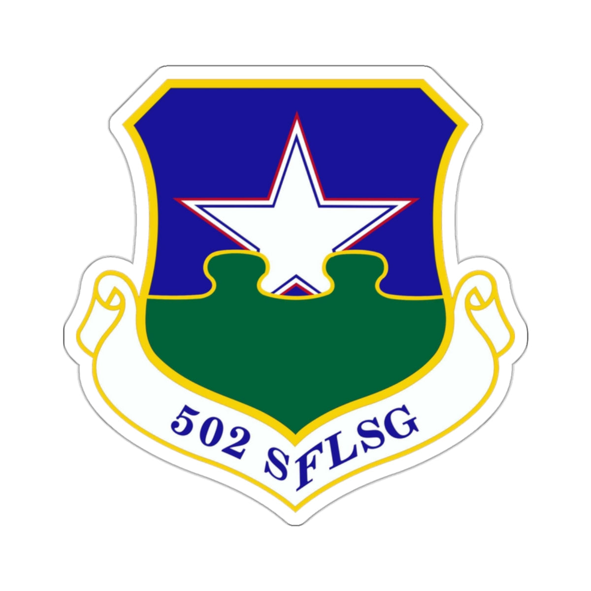 502d Security Forces and Logistics Support Group (U.S. Air Force) STICKER Vinyl Die-Cut Decal-White-The Sticker Space