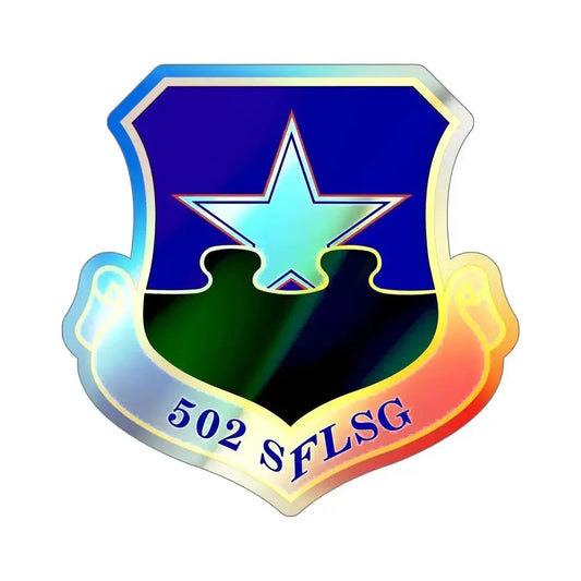 502d Security Forces and Logistics Support Group (U.S. Air Force) Holographic STICKER Die-Cut Vinyl Decal 6 Inch Holographic - The Sticker Space
