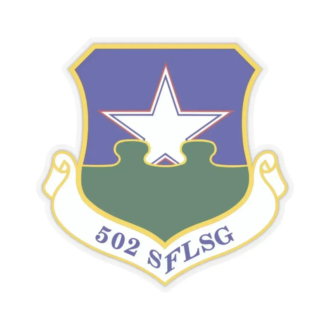 502d Security Forces and Logistics Support Group (U.S. Air Force) STICKER Vinyl Kiss-Cut Decal 2 Inch Transparent - The Sticker Space