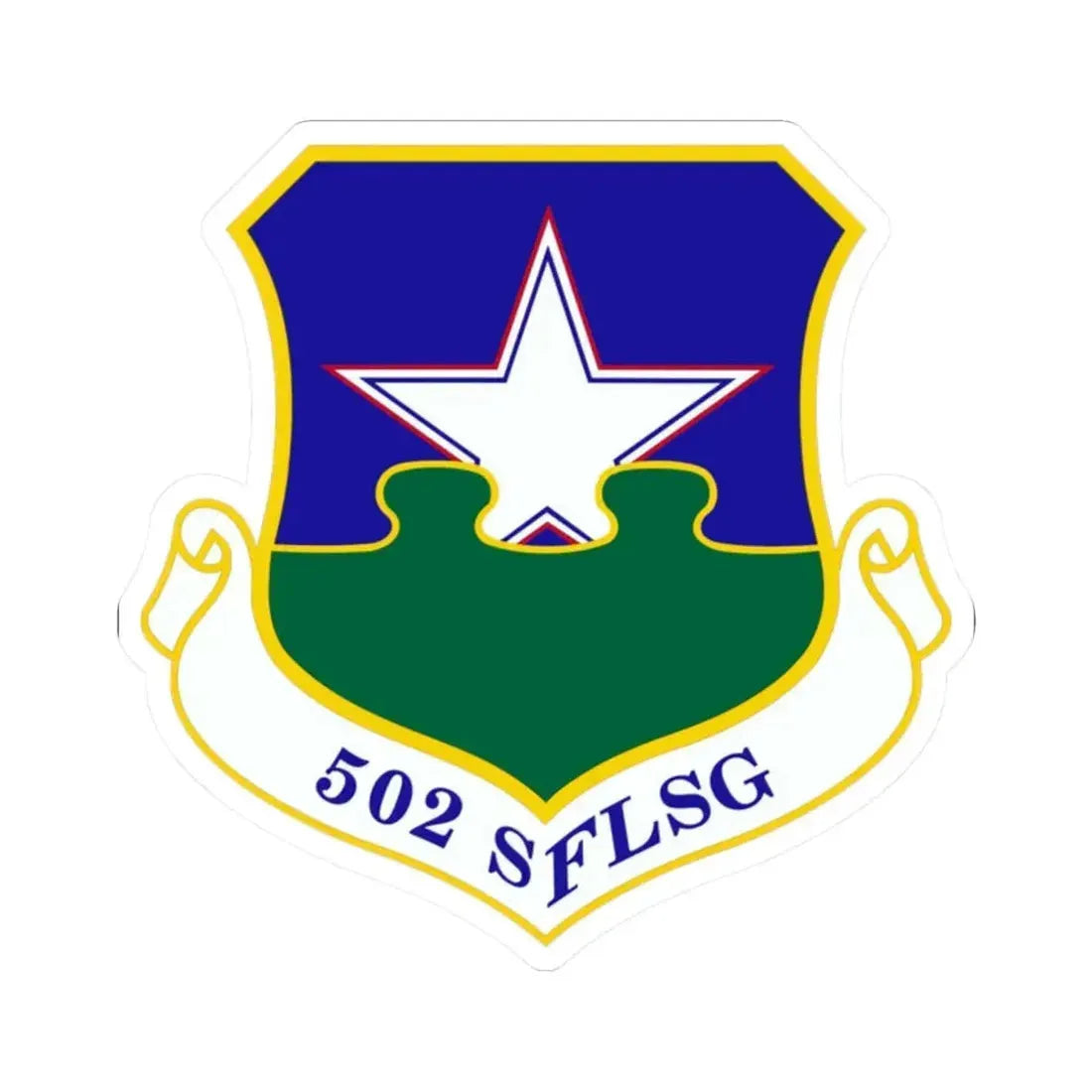 502d Security Forces and Logistics Support Group (U.S. Air Force) STICKER Vinyl Kiss-Cut Decal 2 Inch White - The Sticker Space