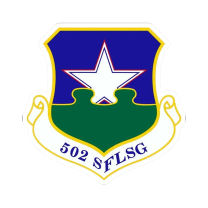 502d Security Forces and Logistics Support Group (U.S. Air Force) STICKER Vinyl Kiss-Cut Decal 2 Inch White - The Sticker Space