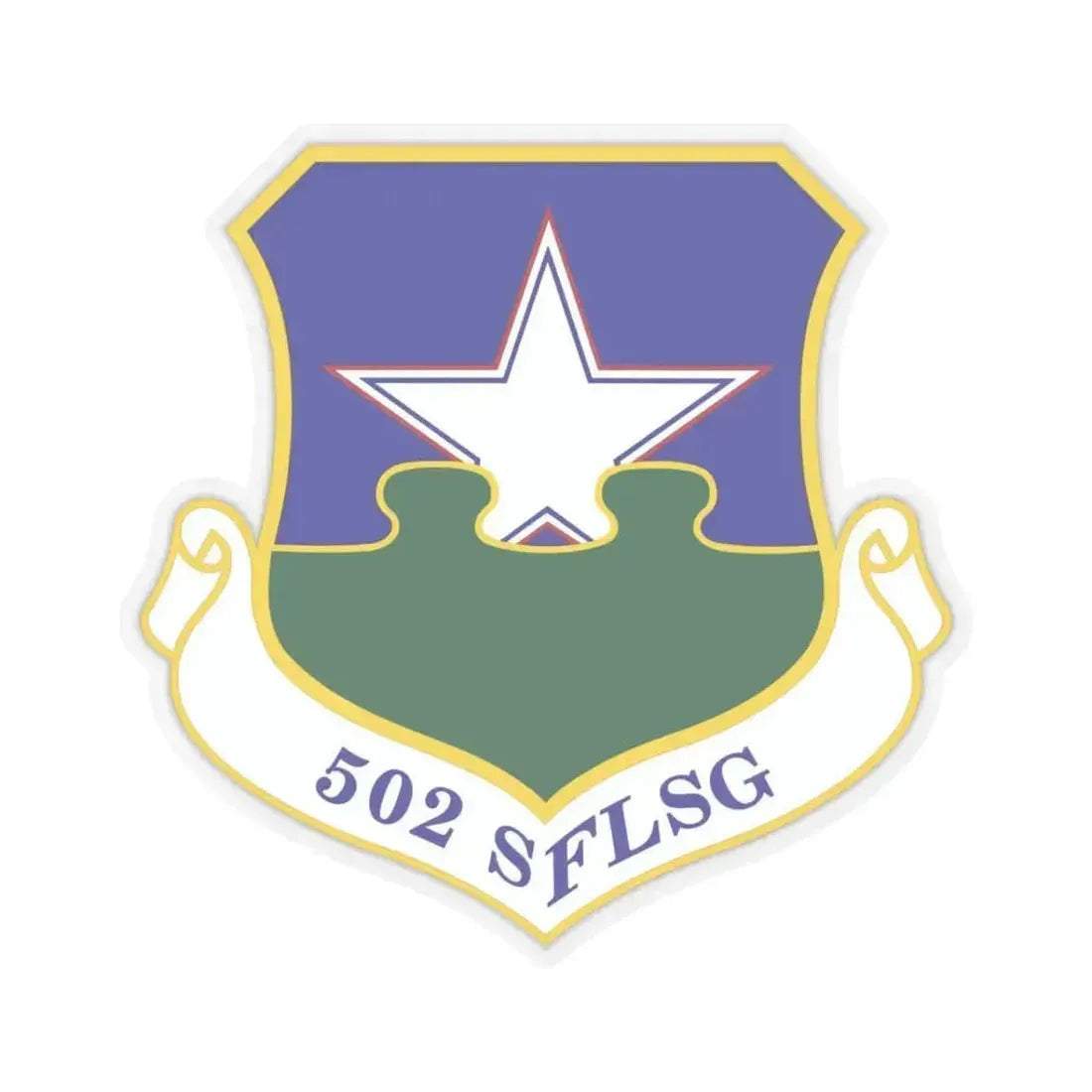 502d Security Forces and Logistics Support Group (U.S. Air Force) STICKER Vinyl Kiss-Cut Decal 3 Inch Transparent - The Sticker Space
