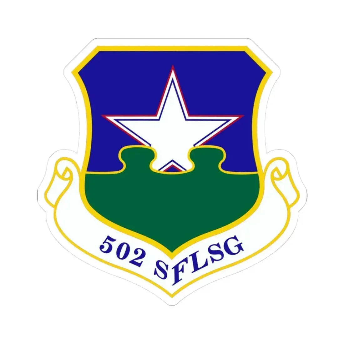 502d Security Forces and Logistics Support Group (U.S. Air Force) STICKER Vinyl Kiss-Cut Decal 3 Inch White - The Sticker Space