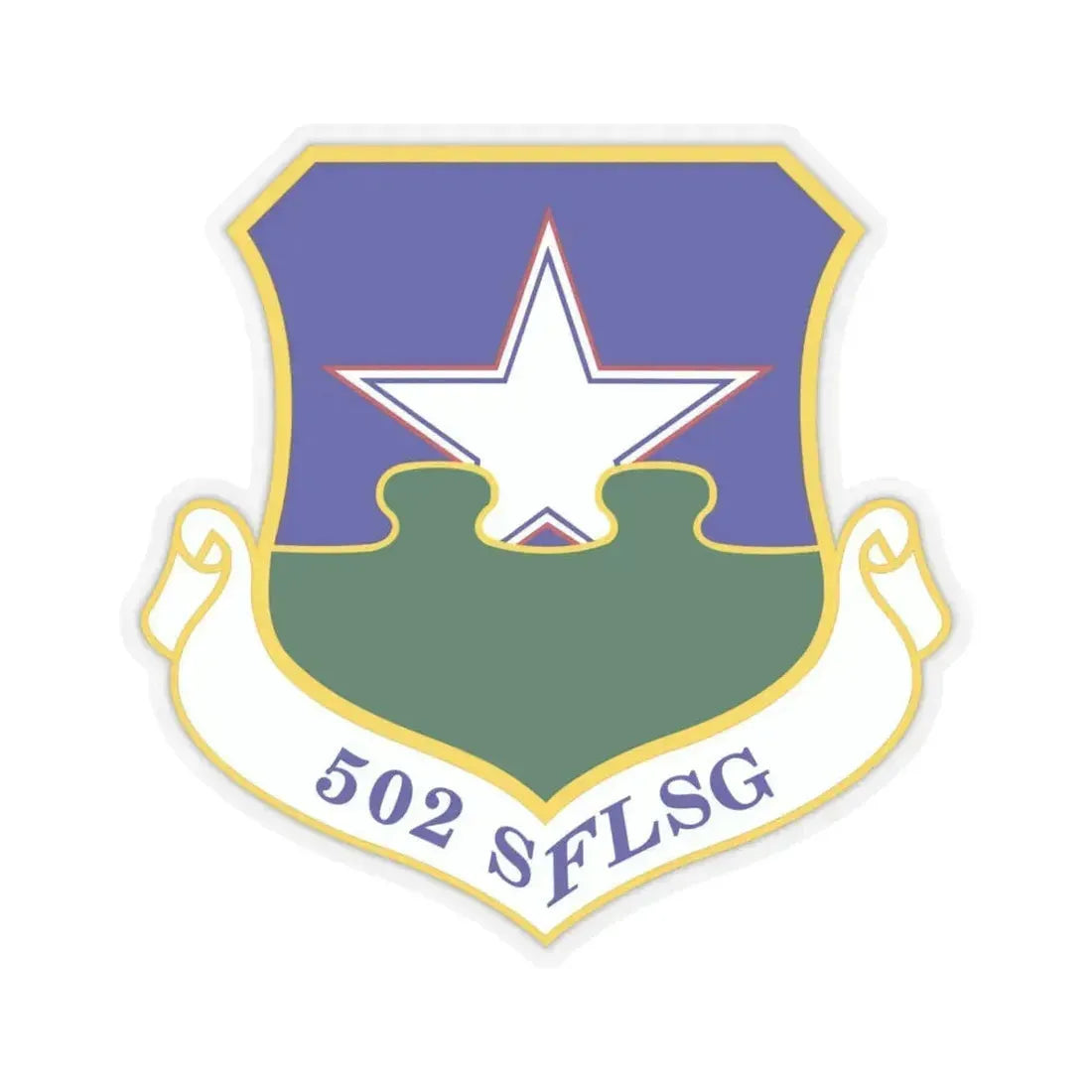 502d Security Forces and Logistics Support Group (U.S. Air Force) STICKER Vinyl Kiss-Cut Decal 4 Inch Transparent - The Sticker Space