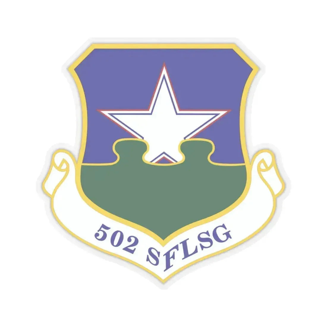 502d Security Forces and Logistics Support Group (U.S. Air Force) STICKER Vinyl Kiss-Cut Decal 6 Inch Transparent - The Sticker Space