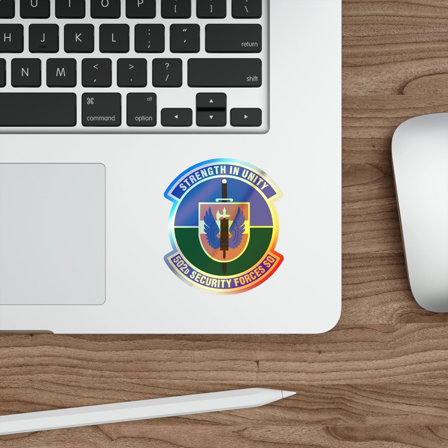 502d Security Forces Squadron (U.S. Air Force) Holographic STICKER Die-Cut Vinyl Decal-The Sticker Space