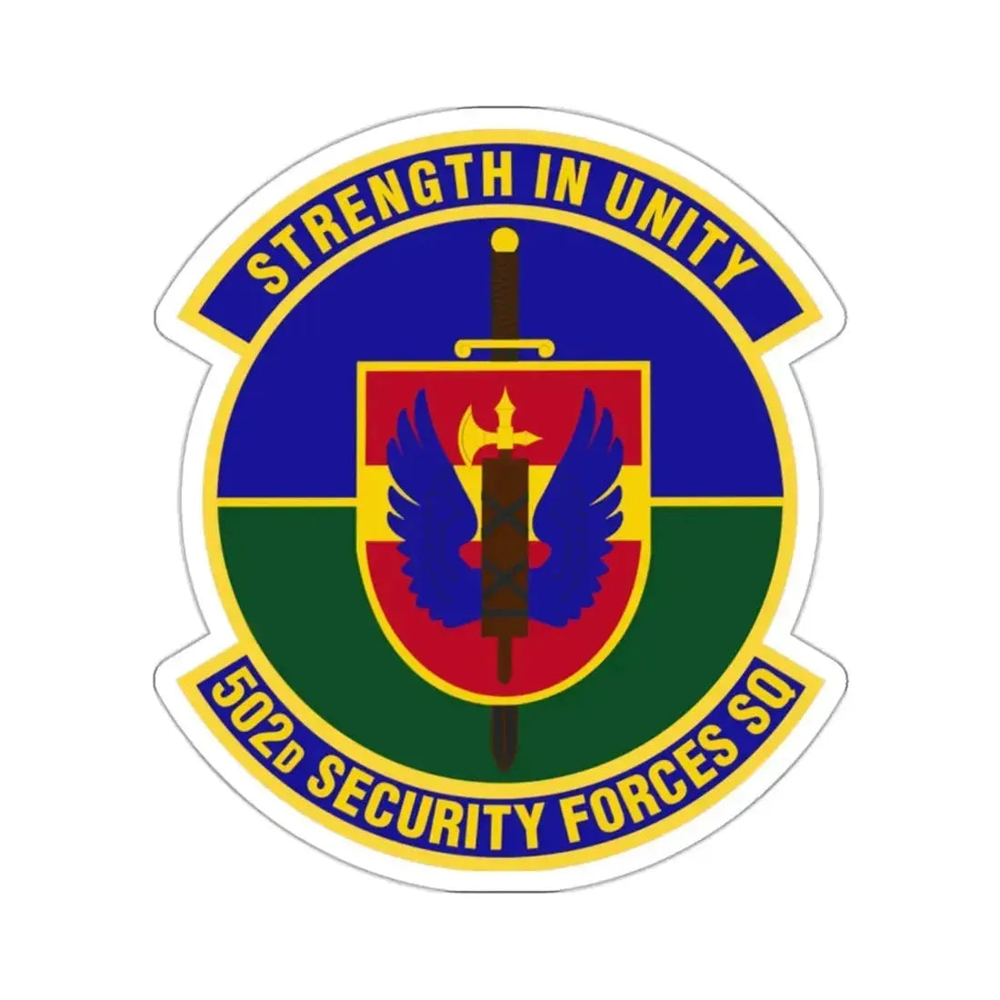 502d Security Forces Squadron (U.S. Air Force) STICKER Vinyl Die-Cut Decal - The Sticker Space