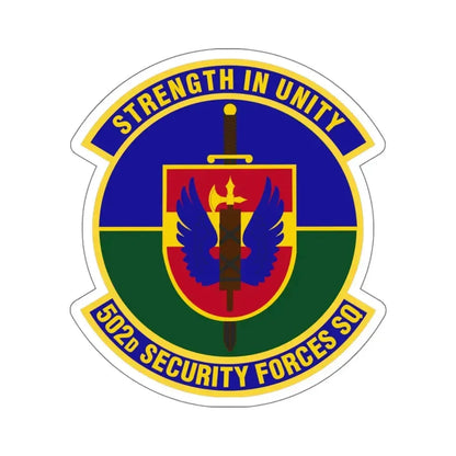 502d Security Forces Squadron (U.S. Air Force) STICKER Vinyl Die-Cut Decal - The Sticker Space