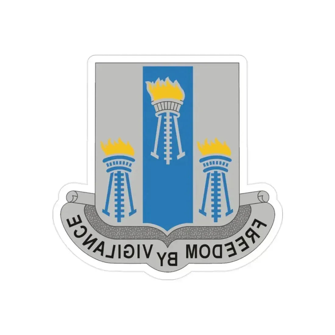 502nd Military Intelligence Battalion (U.S. Army) REVERSE PRINT Transparent Die-Cut STICKER 2 Inch Die-Cut Transparent - The Sticker Space