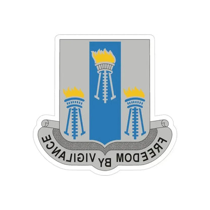 502nd Military Intelligence Battalion (U.S. Army) REVERSE PRINT Transparent Die-Cut STICKER 3 Inch Die-Cut Transparent - The Sticker Space