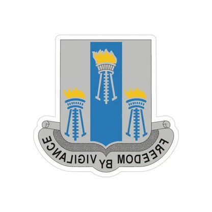 502nd Military Intelligence Battalion (U.S. Army) REVERSE PRINT Transparent Die-Cut STICKER 4 Inch Die-Cut Transparent - The Sticker Space