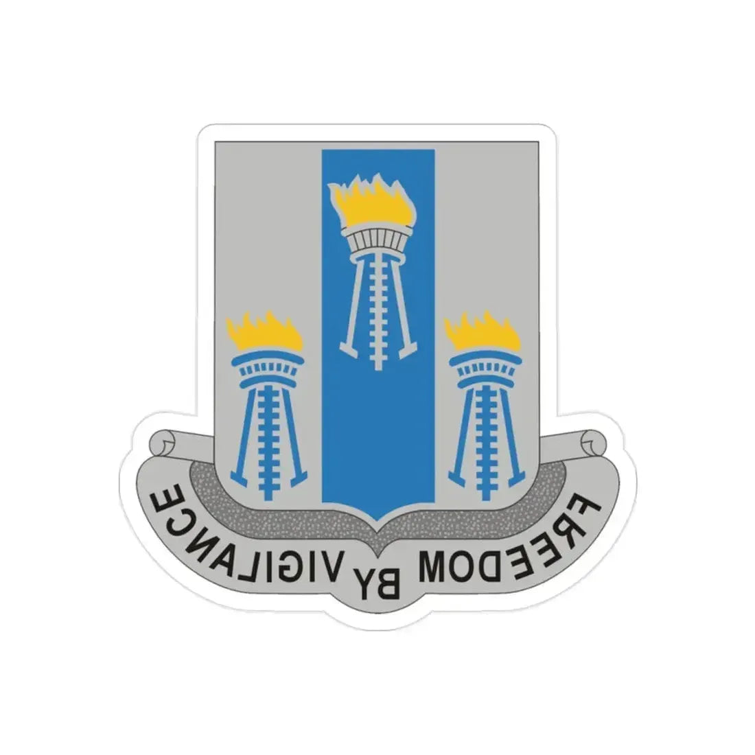 502nd Military Intelligence Battalion (U.S. Army) REVERSE PRINT Transparent Die-Cut STICKER - The Sticker Space