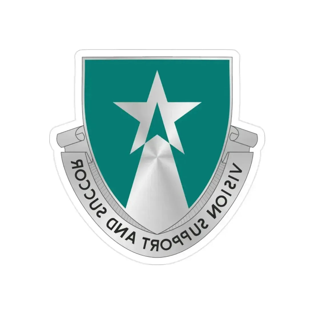 503 Aviation Battalion (U.S. Army) REVERSE PRINT Transparent Die-Cut STICKER 2 Inch Die-Cut Transparent - The Sticker Space