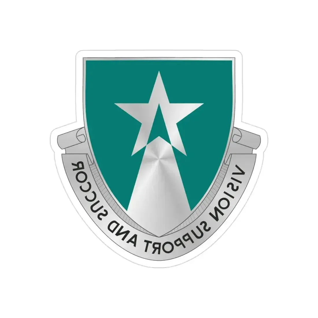 503 Aviation Battalion (U.S. Army) REVERSE PRINT Transparent Die-Cut STICKER 3 Inch Die-Cut Transparent - The Sticker Space