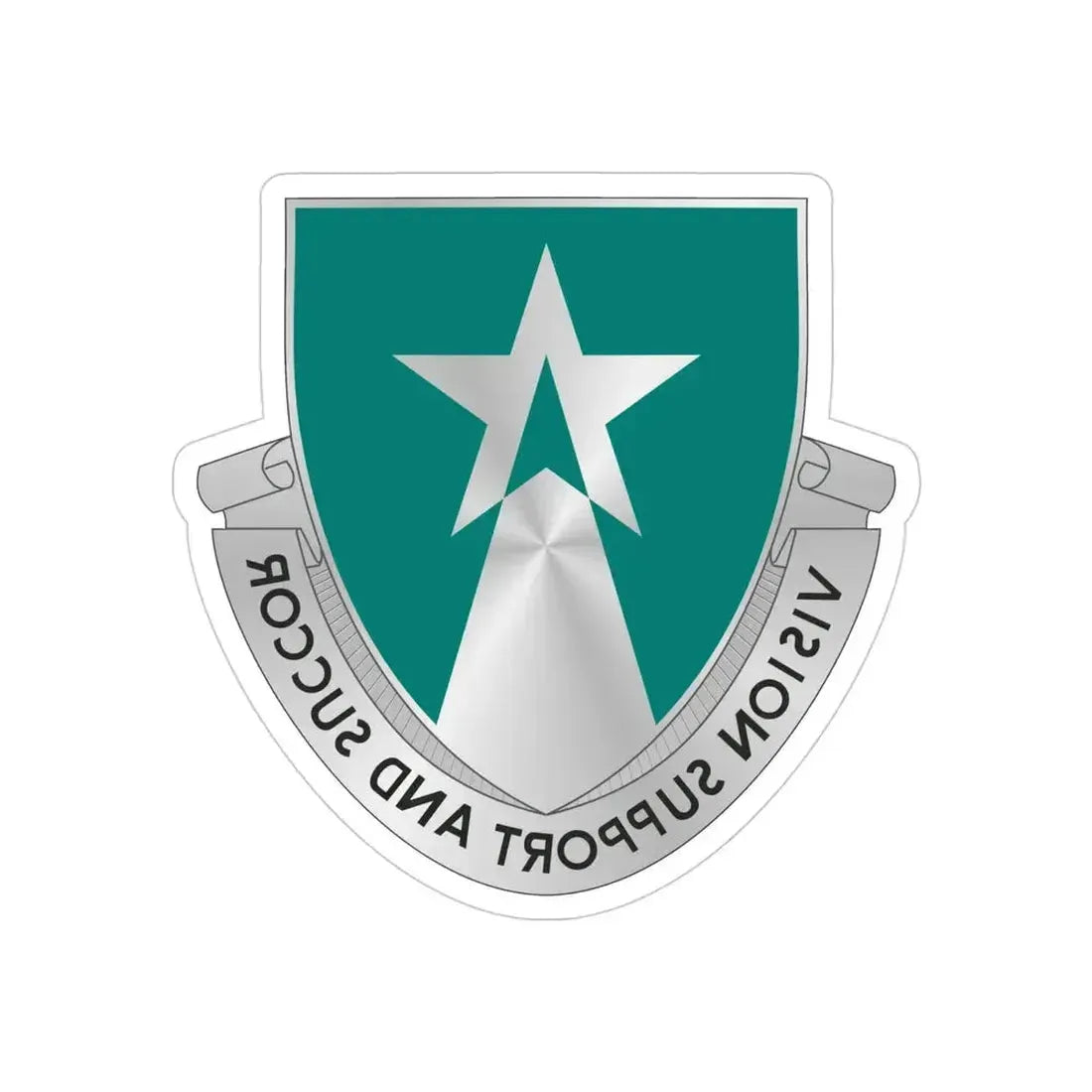 503 Aviation Battalion (U.S. Army) REVERSE PRINT Transparent Die-Cut STICKER 4 Inch Die-Cut Transparent - The Sticker Space