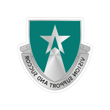 503 Aviation Battalion (U.S. Army) REVERSE PRINT Transparent Die-Cut STICKER 4 Inch Die-Cut Transparent - The Sticker Space