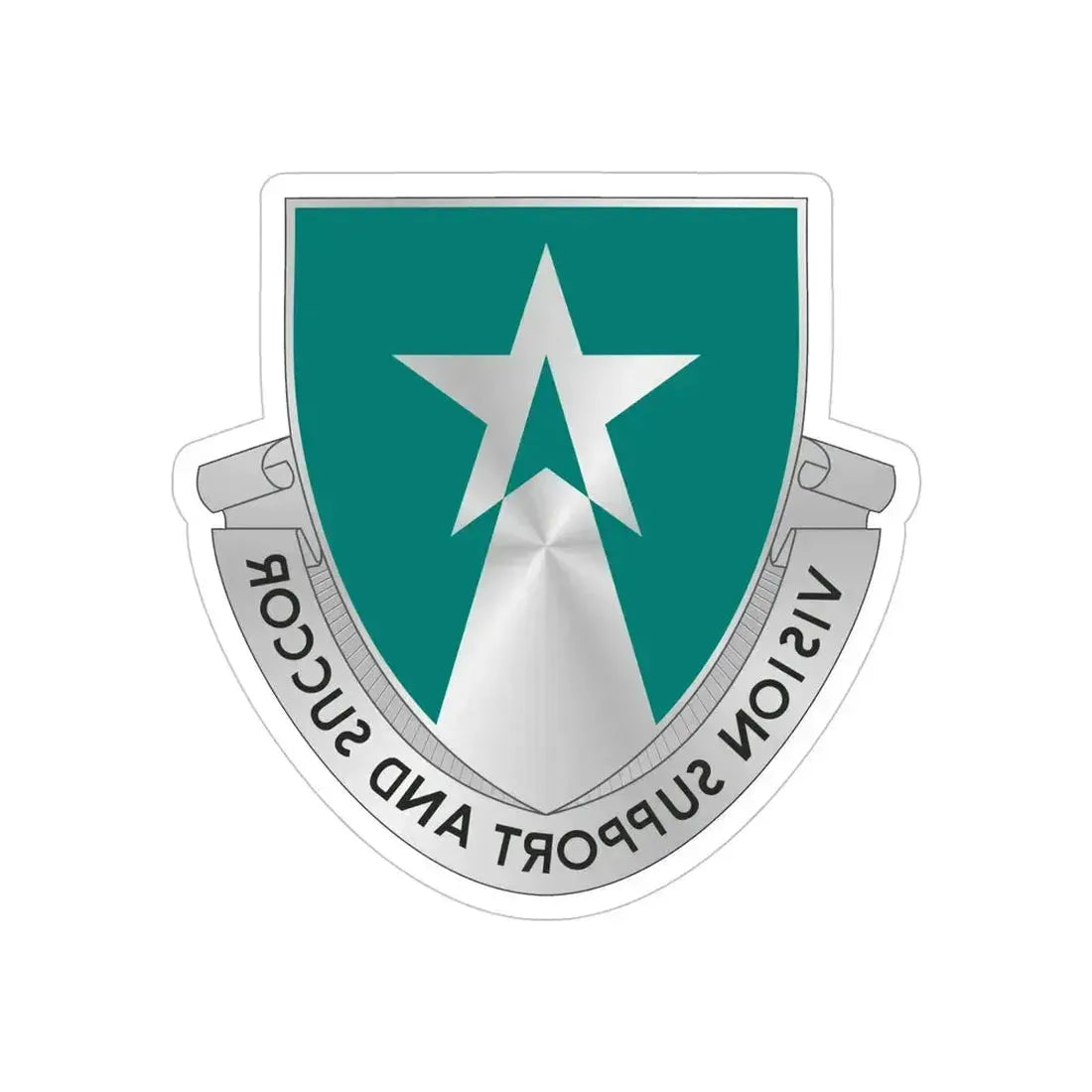 503 Aviation Battalion (U.S. Army) REVERSE PRINT Transparent Die-Cut STICKER 5 Inch Die-Cut Transparent - The Sticker Space