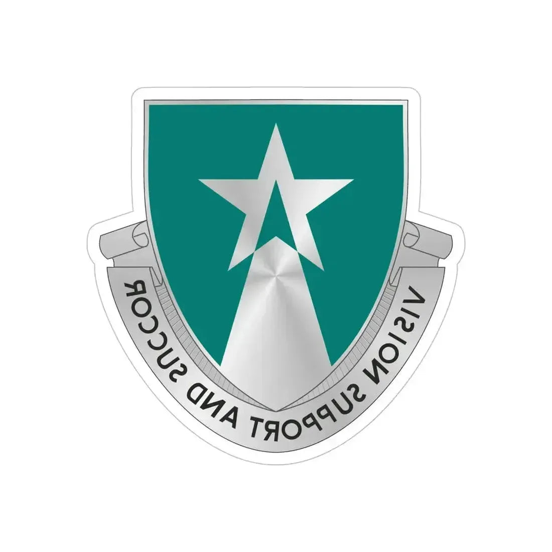 503 Aviation Battalion (U.S. Army) REVERSE PRINT Transparent Die-Cut STICKER 6 Inch Die-Cut Transparent - The Sticker Space