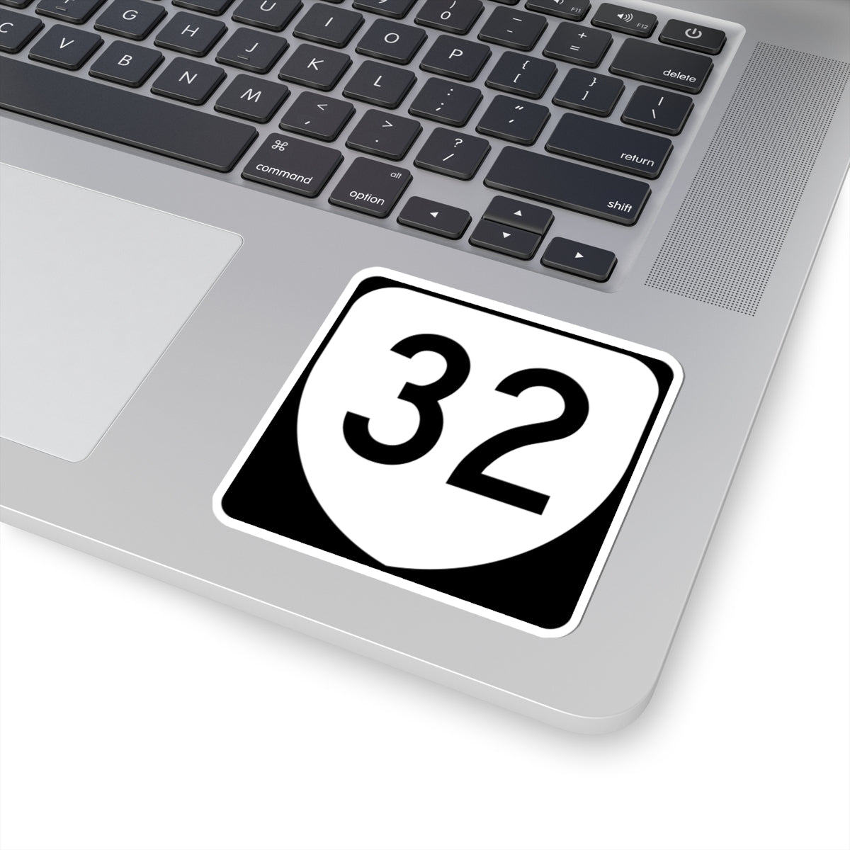 Virginia 32 (Virginia) (Road Sign) STICKER Vinyl Kiss-Cut Decal