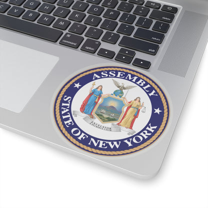 Seal of the New York State Assembly - STICKER Vinyl Kiss-Cut Decal