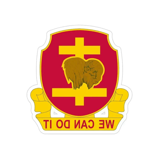 503rd Field Artillery Battalion (U.S. Army) REVERSE PRINT Transparent Die-Cut STICKER 2 Inch Die-Cut Transparent - The Sticker Space