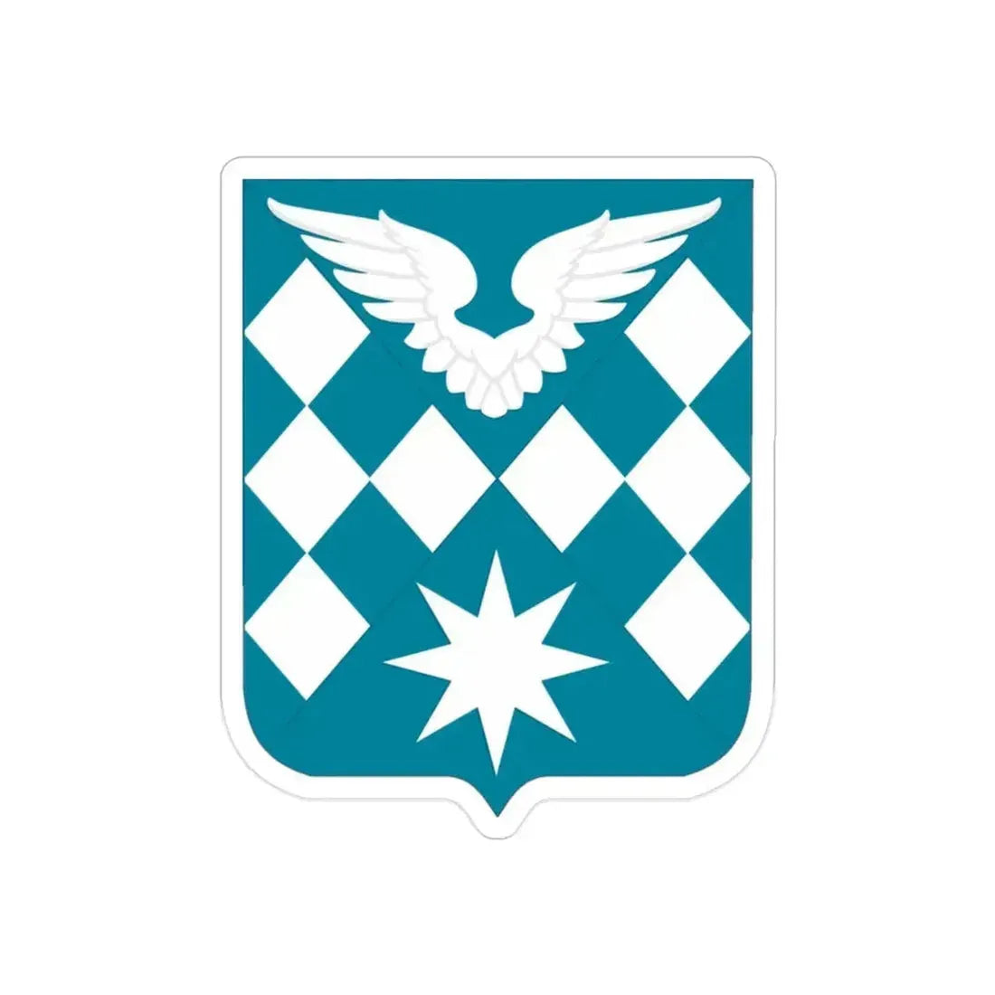 504 Aviation Battalion 2 (U.S. Army) REVERSE PRINT Transparent Die-Cut STICKER 2 Inch Die-Cut Transparent - The Sticker Space