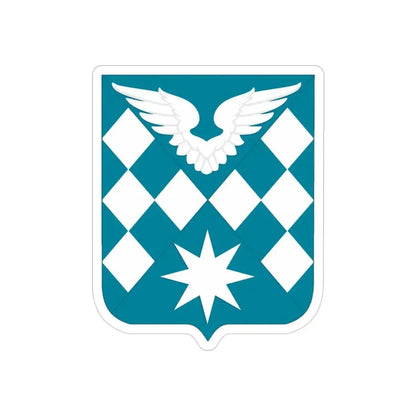 504 Aviation Battalion 2 (U.S. Army) REVERSE PRINT Transparent Die-Cut STICKER 3 Inch Die-Cut Transparent - The Sticker Space