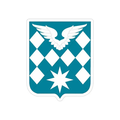 504 Aviation Battalion 2 (U.S. Army) REVERSE PRINT Transparent Die-Cut STICKER 4 Inch Die-Cut Transparent - The Sticker Space