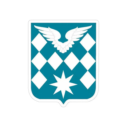 504 Aviation Battalion 2 (U.S. Army) REVERSE PRINT Transparent Die-Cut STICKER 5 Inch Die-Cut Transparent - The Sticker Space