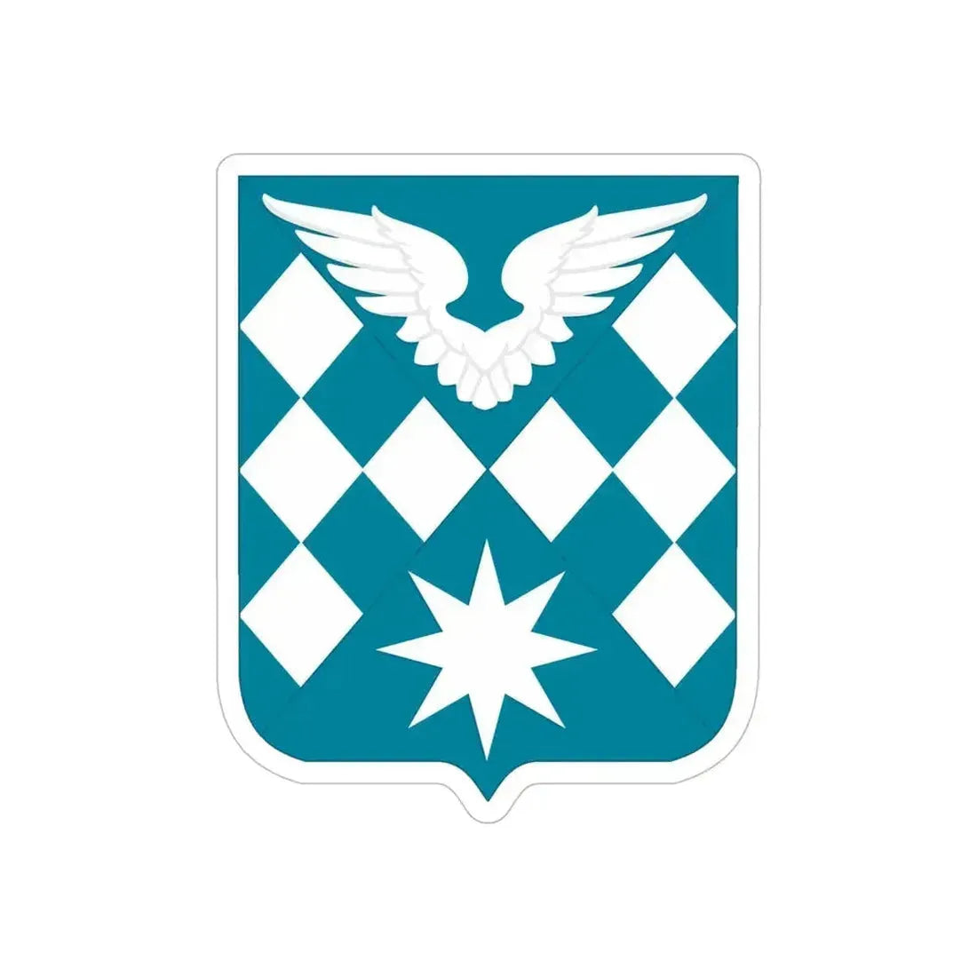 504 Aviation Battalion 2 (U.S. Army) REVERSE PRINT Transparent Die-Cut STICKER 6 Inch Die-Cut Transparent - The Sticker Space