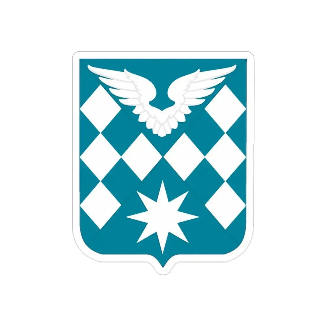 504 Aviation Battalion 2 (U.S. Army) REVERSE PRINT Transparent Die-Cut STICKER - The Sticker Space