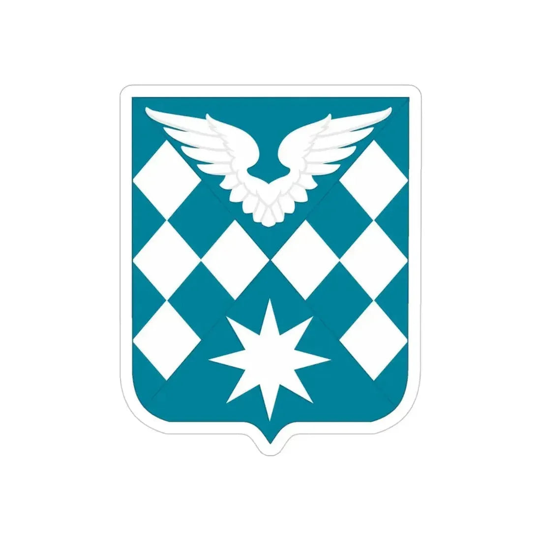 504 Aviation Battalion 2 (U.S. Army) REVERSE PRINT Transparent Die-Cut STICKER - The Sticker Space