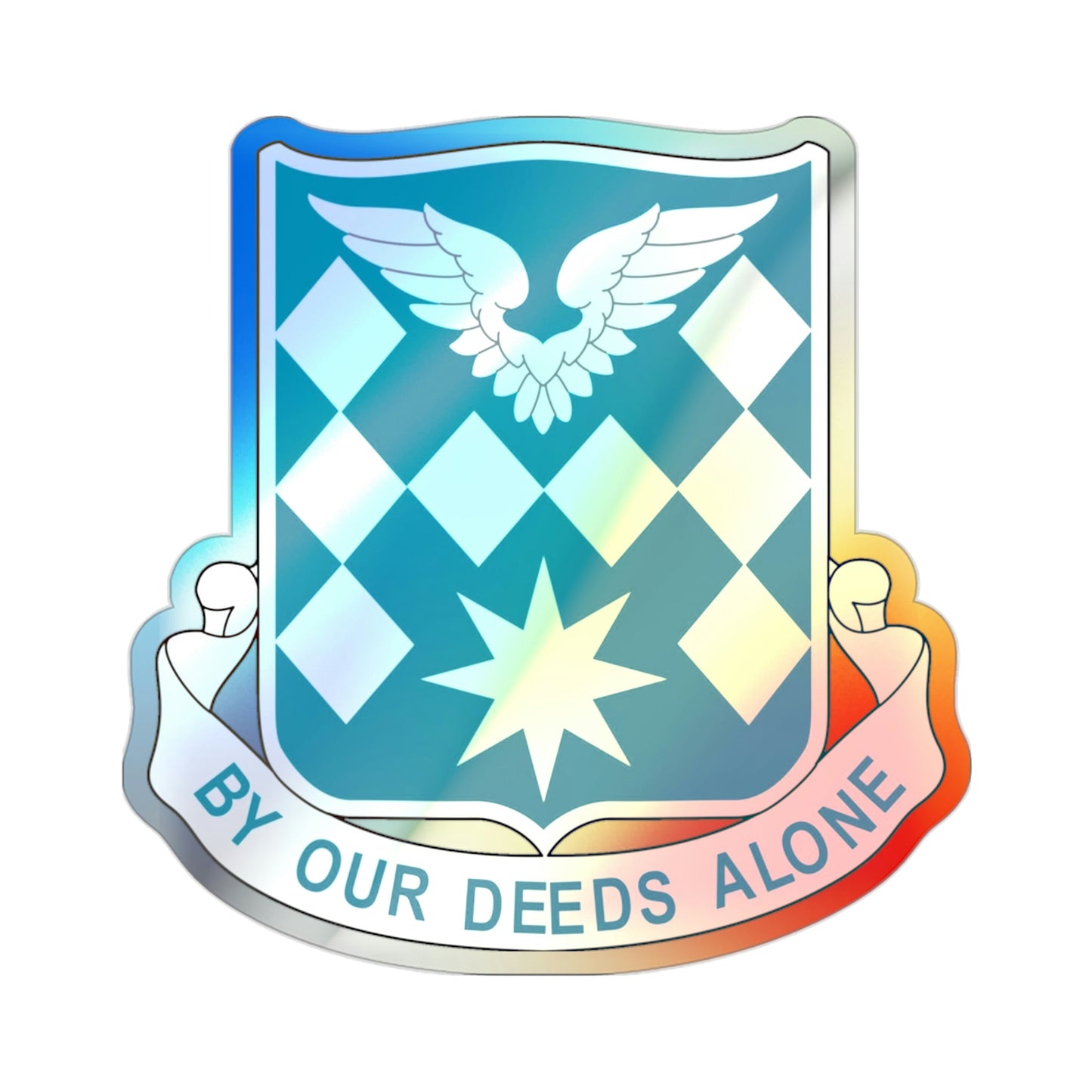 504 Aviation Battalion (U.S. Army) Holographic STICKER Die-Cut Vinyl Decal-2 Inch-The Sticker Space