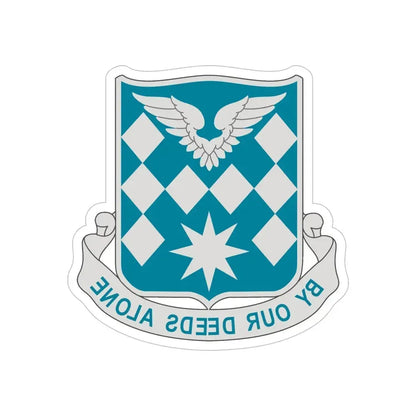 504 Aviation Battalion (U.S. Army) REVERSE PRINT Transparent Die-Cut STICKER - The Sticker Space
