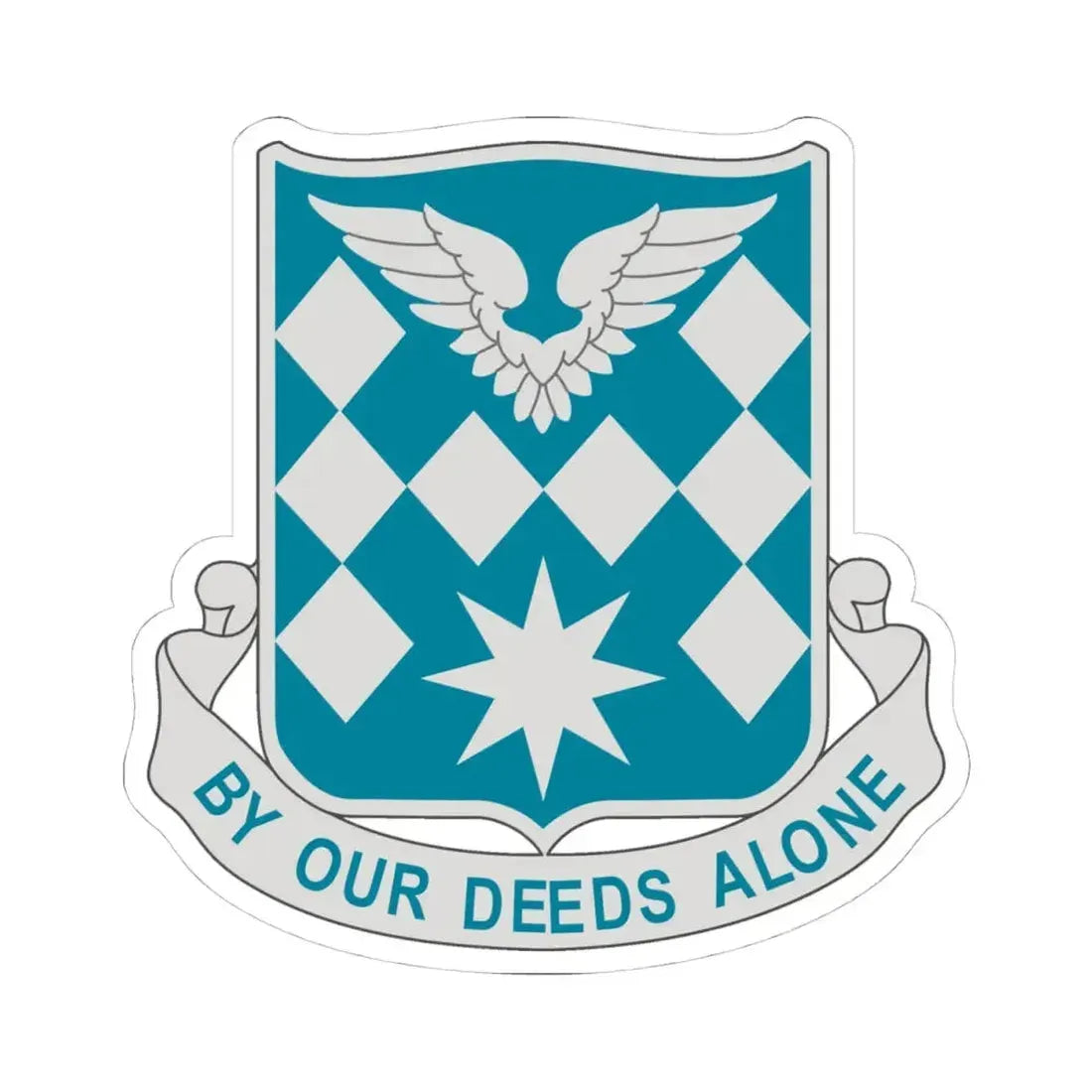 504 Aviation Battalion (U.S. Army) STICKER Vinyl Kiss-Cut Decal 4 Inch White - The Sticker Space