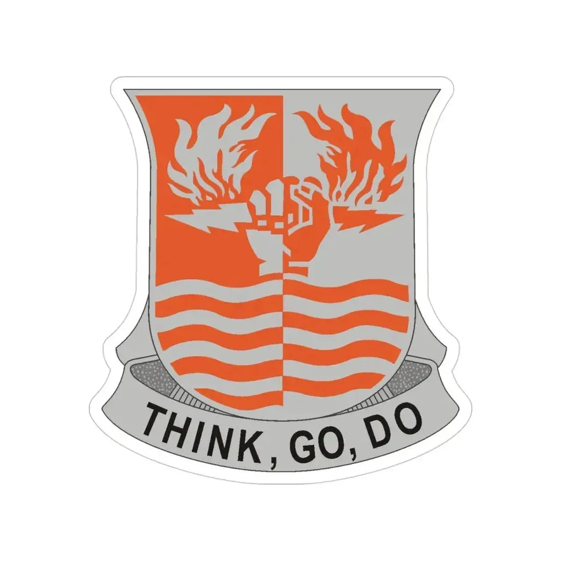 504 Signal Battalion (U.S. Army) Transparent STICKER Die-Cut Vinyl Decal 4 Inch - The Sticker Space